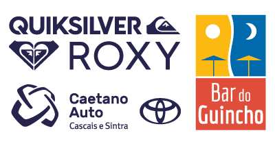 logo sponsors: roxy, quicksilver, caetano, bardoguincho